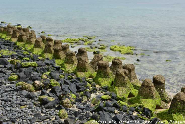 【Taiwan★Penghu】奎壁山摩西分海、意外發現可愛的綠石槽青苔